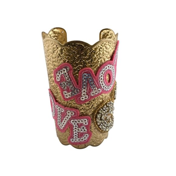 Vintage NOS Huge Love Julie Rubano Cuff Bracelet (A9078) - Picture 4 of 8